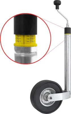 Produktbild von Stützrad 150kg 225x65 mit Stützlastanzeige / Waage