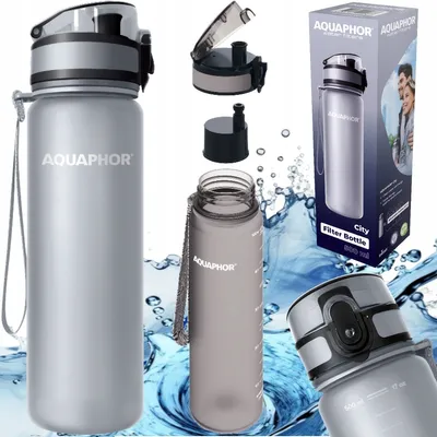 Produktbild von Flasche Filter Flasche AQUAPHOR grau 0.5L