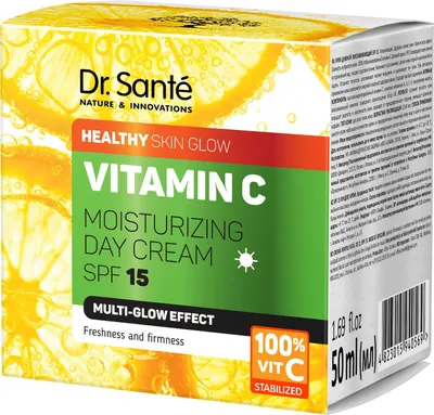 Produktbild von DR.SANTE Vitamin C Feuchtigkeitsspendende Tagescreme mit Vitamin C und LSF 15, 50 ml