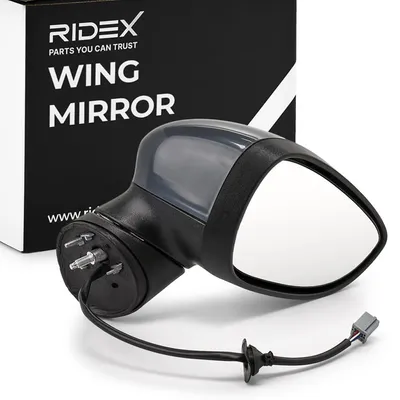 Produktbild von RIDEX 50O0112 Außenspiegel Seitenspiegel Rechts für FORD Fiesta Mk6 Schrägheck (JA8, JR8) Asphärisch Grundiert