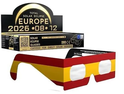 Zdjęcie produktu dla Okulary do zaćmienia słońca eclipse iso 12312 2 CE dla obserwacji