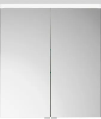 Image de burgbad Lin20 Armoires de toilette avec éclairage LED, 2 portes, 600x700x170mm, SPQK060F5351