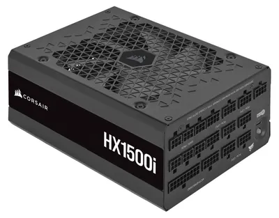 Produktbild von Corsair HXi Series HX1500i, 1500 W, 200 - 240 V, 47 - 63 Hz, 10 A, 150 W, 1500 W