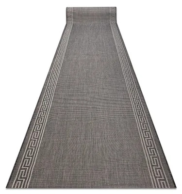 Produktbild von Läufer SISAL SION 20446 Rahmen, griechischer Schlüssel flach gewebt grau 150 cm Grau 150x380 cm