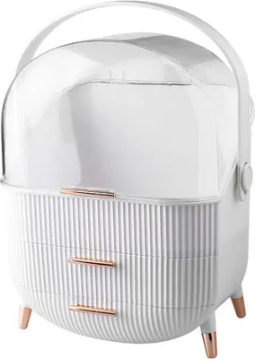 Immagine prodotto di Organizer per trucchi – Elegante valigetta portaoggetti – Marca sconosciuta – 36,5 x 28,2 cm – Pratico compagno di viaggio
