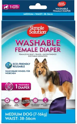 Produktbild von Simple Solution waschbare hundewindeln fur hundinnen, saugfähig mit auslaufsiche