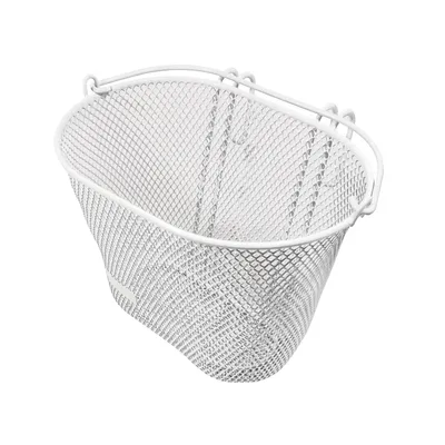 Produktbild von Kinder Fahrradkorb weiss Lenkerkorb Metall vorne Korb Kinder Fahrrad 20x18x10cm