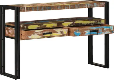 Zdjęcie produktu dla vidaXL Stolik konsola 120 x 33 x 75 cm Lite drewno z odzysku