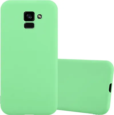 Produktbild von Cadorabo Hülle für Samsung Galaxy A5 2018 Schutzhülle in Grün Handyhülle TPU Silikon Etui Case Cover