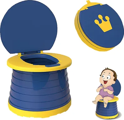 Produktbild von Toilettensitz Kinder Toilettensitz Kinder Reisetöpfchen kinder Reise Töpfchen Training Sitze Neu Verstellbarer Faltbarer Travel Töpfchen für Kleinkinder Kinder