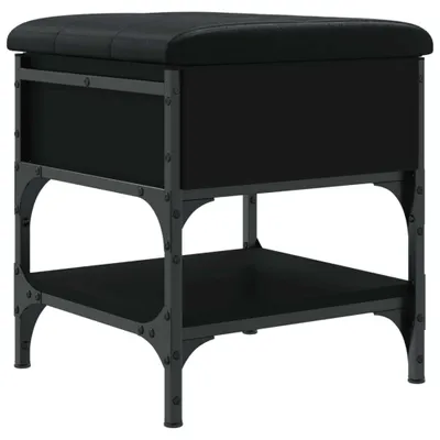 Obrázok produktu pre vidaXL Lavica na topánky čierna 42x42x45 cm Materiál na báze dreva