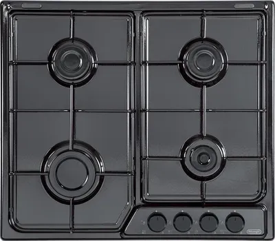 Image de De'Longhi FFN 46 ASV Table de cuisson encastrable 58 cm Gaz 4 feux Noir