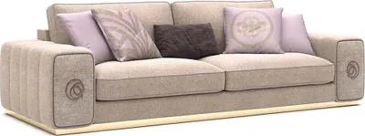 Produktbild von Beige Dreisitzer Sofa Couch Wohnzimmer Polstermöbel Einrichtung Möbel