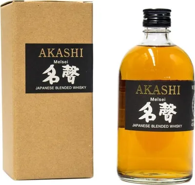 Produktbild von Akashi Meisei Blended Whisky + Box 500ml 40% Vol.