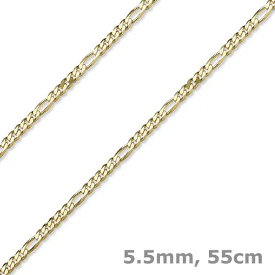 5-5mm-Collier-Figarokette-585-Gelbgold-55cm
