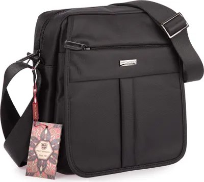 Produktbild von Peterson Herren Tasche Schultertasche Umhängetasche Mittelgroß Schwarz