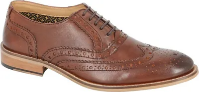 Image de Roamers - "Conker" chaussures basses pour hommes, cuir DF4601 (47 EU) (Marron)