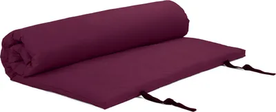 Produktbild von Shiatsumatte mit abnehmbarem Bezug 100x200 cm | aubergine | 4 lagig