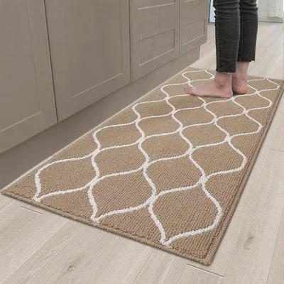 Produktbild von Antislip Keukenmatte 60 x 120 cm - Wasbar und Schmutzabweisend Beige