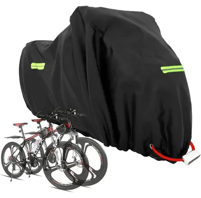 Produktbild von Fahrradabdeckung Wasserdicht für 1-2 Fahrräder 205x110x80 cm 210D Oxford-Gewebe mit Schlosslöchern