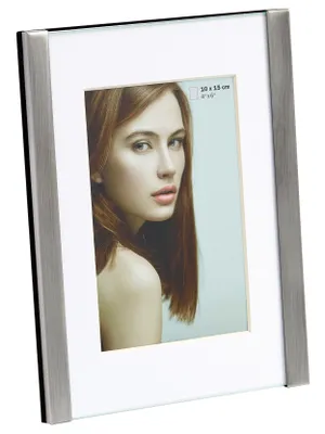 Image de Cadre photo Walther Mette en métal argenté, 15 x 20 cm