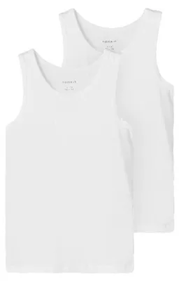 Produktbild von NAME IT Jungen Nkmtank Top 2p Noos Unterhose, Bright White, 122 EU