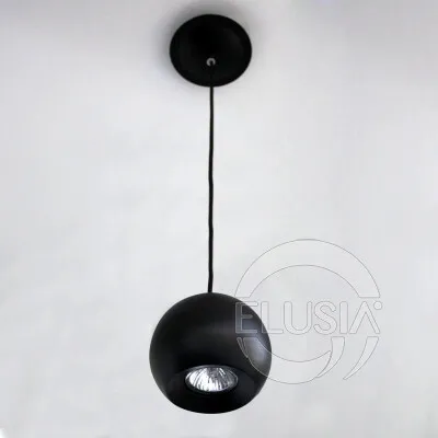 Produktbild von Gulia 1 Pendelleuchte Schwarz, 1-flammig, höhenverstellbar, Ø 12 x 100 cm