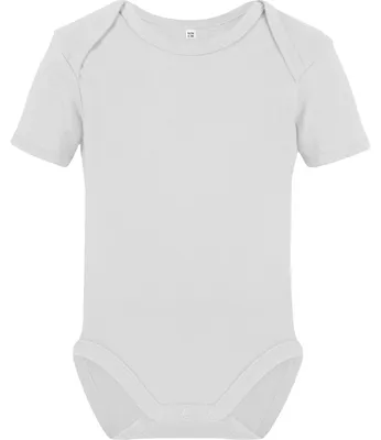 Produktbild von Link Kids Wear - "Rebel 01" Bodysuit für Baby, Baumwolle aus biologischem Anbau, kurzärmlig LT5020 (80) (Weiß)