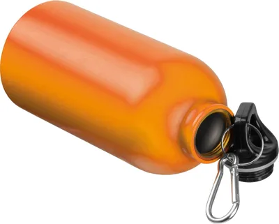 Produktbild von Edelstahl Trinkflasche / mit Karabiner / 500ml / Farbe orange