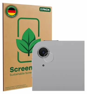 Produktbild von 2x ScreenLeaf Schutzfolie für Apple iPad Air 13" M4 2026 (NUR Kameraschutz) nachhaltiger Displayschutz Display Schutz Folie Klar Transparent