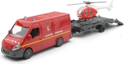Produktbild von Feuerwehrauto und Hubschrauber-Set, NEW19915B, Maßstab1/43, NEWRAY