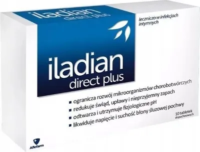 Produktbild von ILADIAN DIRECT PLUS 10 Tabletten INTIMGESUNDHEIT DER FRAU
