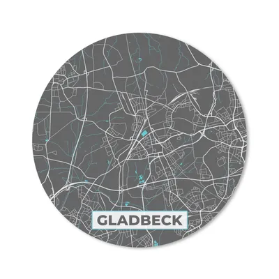 Produktbild von MuchoWow® Mauspad Mousepad Stadtplan - Karte - Gladbeck - Deutschland - Karte 20x20 cm - Mousepads - Maus Mat - Pad - Mausunterlage - Schreibtischmatte