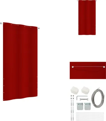 Image de vidaXL Paravent de balcon Rouge 120x240 cm Tissu Oxford - Parasols & Ecrans solaires