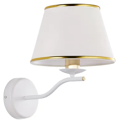 Immagine prodotto di Applique da parete SAMBA bianco-oro 1xE27x20W in metallo, dimensioni: 31x24x33 cm, IP20, Jupiter