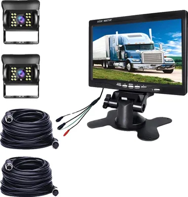 Obrázok produktu pre Zadná kamera, podpora duálnej kamery, vodotesný monitor, vodotesnosť IP66