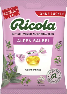 Obrázek produktu pro Ricola Original Herbs Alpská šalvěj bez cukru balení 75g