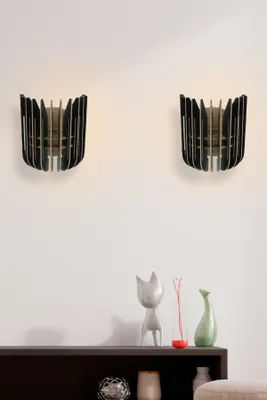 Produktbild von Opviq, 210- 210FLH, Schwarz, Wandleuchten, 20x18,5x16 cm, Tulps -Leiter