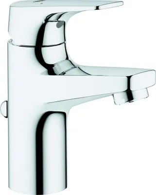 Produktbild von GROHE Einhand-Waschtischbatterie BauFlow 23801, S-Size, Einlochmontage, Zugstangen-Ablaufgarnitur aus Kunststoff 1 1/4'', chrom