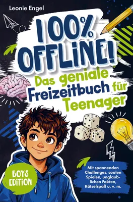 Produktbild von 100% offline! Das geniale Freizeitbuch für Teenager-Jungen