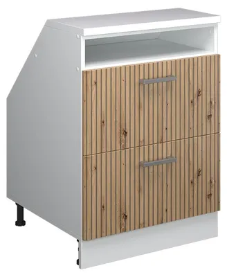 Image de Meuble de rangement sous pente Vicco Rion Chêne Artisan 60x81.6cm 2 tiroirs, 60 cm de profondeur, Model 60348