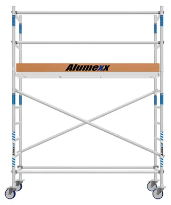 Obrázek produktu pro Mobilní základnová konstrukce pro lešení – šířka 75 cm – pracovní výška 4,2 metru