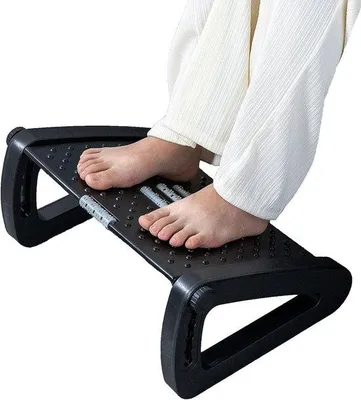 Obrázok produktu pre Famanu ergonomická podnožka s masážnou funkciou – čierna