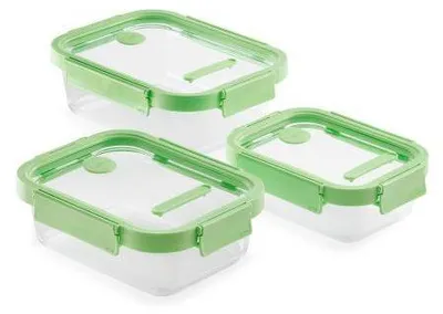 Obrázok produktu pre Lékué 883941, kontajner, Obdĺžnikový, Zelená, Priehľadná, 100 °C, -20 - 100 °C, Čína