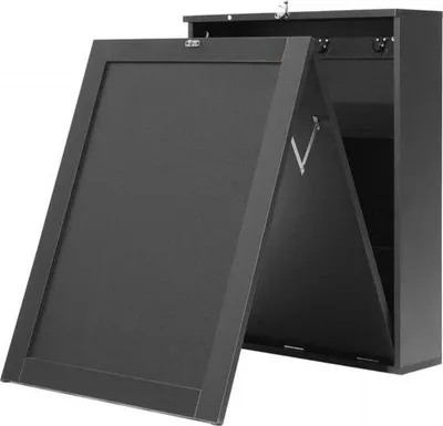 Produktbild von Klappbarer Wandtisch Schwarz 45kg Tragfähig