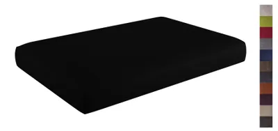 Produktbild von sunnypillow Palettenkissen mit abnehmbarem Bezug Sitzkissen 120x80x15cm Schwarz