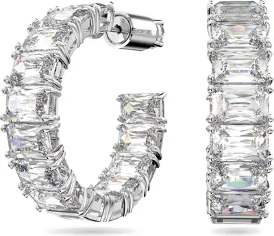 Produktbild von Swarovski Matrix Kreolen 5612673 Ohrringe