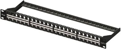 Obrázek produktu pro Equip 769248, Cat6, Černá, Instalace do racku, 1U, 44 mm, 483 mm