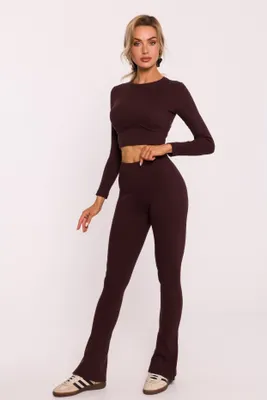 Zdjęcie produktu dla Made of Emotion legginsy damskie Thoraan M816 brązowe M