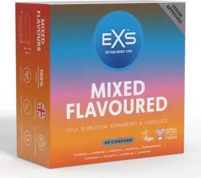 Zdjęcie produktu dla EXS Mixed Flavoured prezerwatywy smakowe 48 szt. lateksowe zestaw
